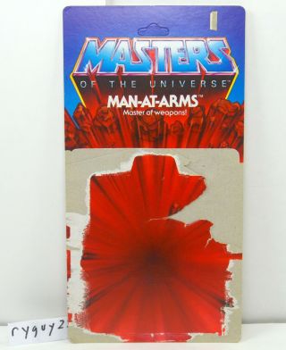 Motu,  Man - At - Arms Card Back,  Masters Of The Universe,  Cardback,  He - Man,  8 - Back
