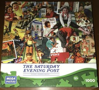 Mega Puzzles Saturday Evening Post Puzzle 1000 Kids Will Be Kids Sh Vintage