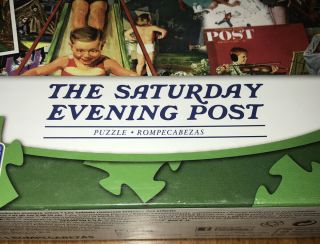 Mega Puzzles Saturday Evening Post Puzzle 1000 Kids Will Be Kids SH Vintage 2