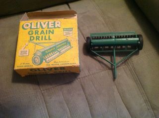 Vintage Slik Oliver Superior Grain Drill Farm Toys Moline Tractor Imp