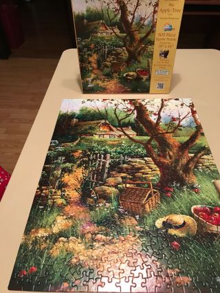 Sunsout 500 Pc Puzzle Under The Apple Tree 100 Complete