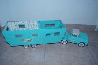 Vintage 1960 ' s Nylint No.  6600 Mobile Home Truck/Trailer No Rust 2