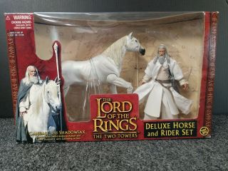 Toy Biz Lord Of The Rings Deluxe Horse And Rider Set Gandalf & Shadowfax -