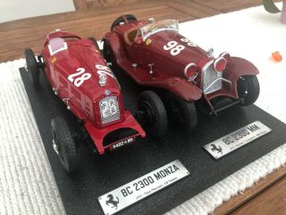 1/18 Scuderia Ferrari 1933 Tazio Nuvolari Mille Miglia & Gp Tunisia Alfa Romeo