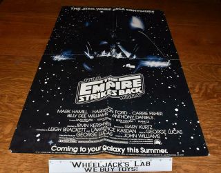 Vintage 1983 Star Wars Return Of The Jedi Luke Skywalker Movie Poster 22 " X 34 "