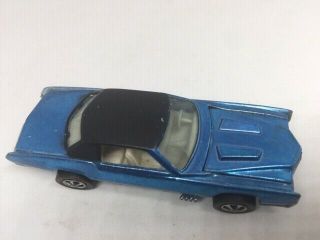 Hot Wheels Redline Custom Eldorado Light Blue US 1968 EXC 3