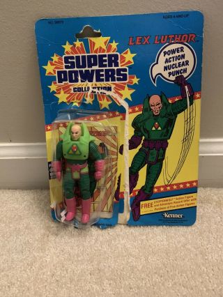Lex Luthor Powers Action Figure By Kenner With Card & Bubble