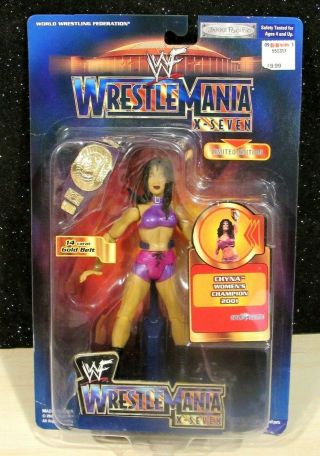 Wwf Wrestlemania X - Seven Chyna Women’s Champion (2001) Jakks Pacific Figure