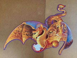 F.  X.  Schmid Dragon Shaped 1000 - Piece Puzzle,  Like Ravensburger " Fire Dragon "