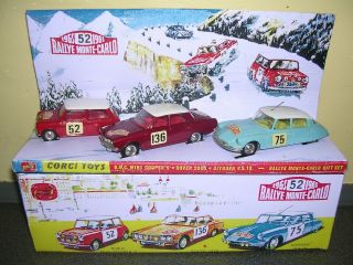 Corgi Gs 38 Monte Carlo Rally Gift Set & Box -