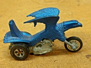 Hot Wheels Redline 1972 3 Wheel Rrrumblers Bald Eagle Rare Metallic Blue