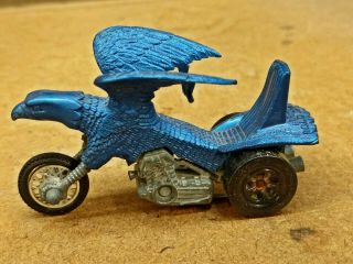 Hot wheels redline 1972 3 wheel rrrumblers bald eagle rare metallic blue 2