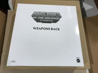Motuc Masters Of The Universe Classics Castle Grayskull Weapons Rack Mib