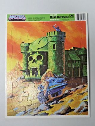 Golden Masters Of The Universe Extra Thick Frame Tray Puzzle 1982