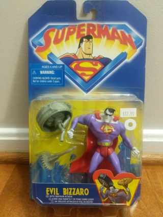 Superman Adventures Evil Bizarro Action Figure Very Rare Nip