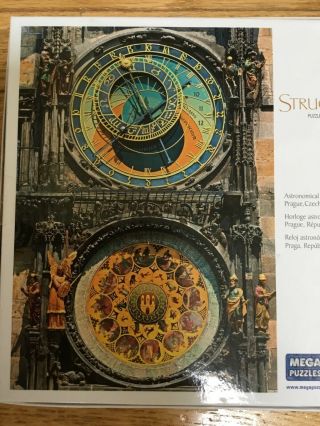 Mega Structures Astronomical Clock Prague Czech Republic 1000 Pc.  26”X 18” puzzle 2