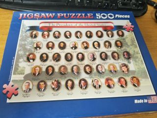 The Presidents Of The United States 500 Piece Jigsaw Puzzle