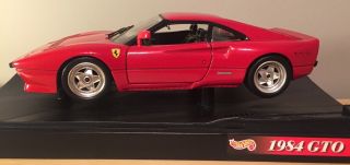 Hot Wheels 1:18 Scale Die - Cast Model Ferrari 1984 Gto Car