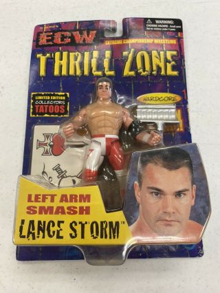 2000 Ecw Thrill Zone Lance Storm Osftm Wrestling Figure,  Wwf Wcw Wwe Aew Njpw