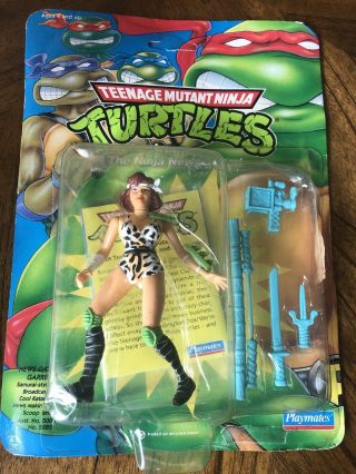 Vintage 1992 Teenage Mutant Ninja Turtles April The Ninja Newscaster Moc Tmnt