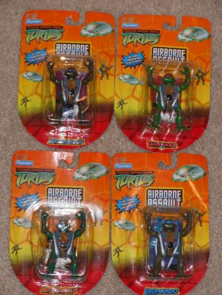 Playmates Tmnt Teenage Mutant Ninja Turtles Airborne Assault 2004 Mini Figures
