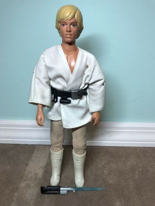 Vintage 1978 Star Wars Luke Skywalker 12 Inch Figure By Kenner With Weapon Belt