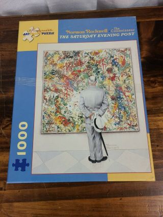 Norman Rockwell The Connoisseur The Saturday Evening Post Jigsaw Puzzle 1000 Pc