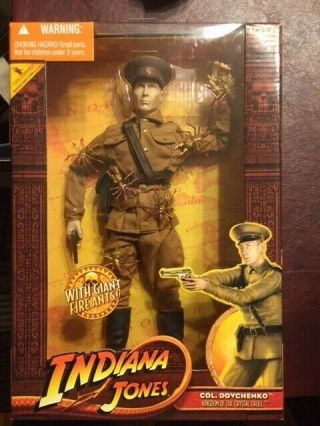 Indiana Jones Colonel Dovchenko 12 " Figure With Ants Very Rare Mib