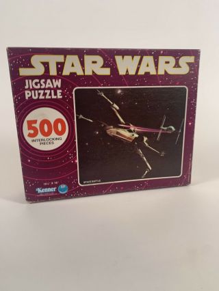 Vintage Kenner Star Wars “space Battle” 500 Piece Jigsaw Puzzle.  Never Opened
