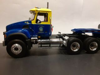 1/34 First Gear Mack Granite Tractor With Lowboy Trailer