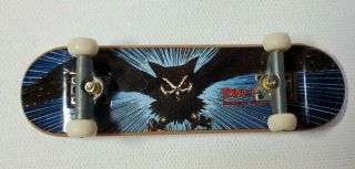 Tony Hawk Tech Deck Mini Skateboard Blue Hawk Bird Very Rare 3.  75 Inches