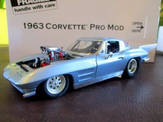 1:24 Danbury 1963 Corvette Pro Mod Nhra Dragster W/box