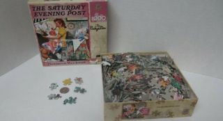 The Saturday Evening Post Norman Rockwell The Babysitter1000 Pc Puzzle Complete