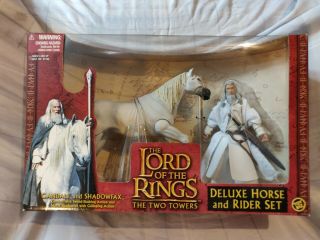 Toy Biz Lord Of The Rings Deluxe Horse And Rider Set Gandalf & Shadowfax