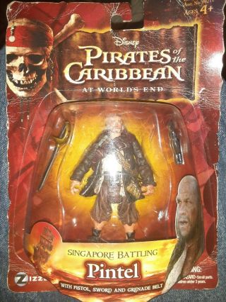 Pirates Of The Caribbean 74 Singapore Battling Pintel 3.  75 " Action Figure 2007