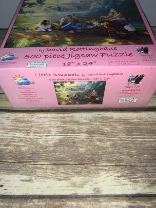 Suns Out 500 Piece Jigsaw Puzzle Little Bouquets David Rottinghaus Complete 3