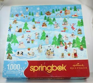 Springbok Hallmark Winter Wonderland 1000 Piece Puzzle Snowman
