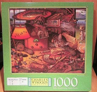 Charles Wysocki Reel Dreams 1000 Piece Puzzle Complete Milton Bradley 1997