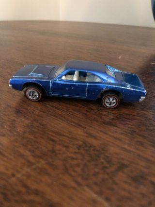 1968 Hot Wheels Redlines Custom Dodge Charger Metallic Blue Bright