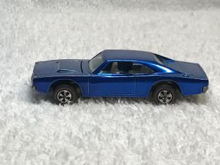 1968 Hot Wheels Redlines Custom Dodge Charger - Metallic Blue