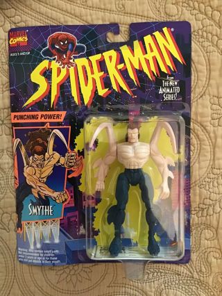 Vintage 1994 Toybiz Spider - Man Smythe Series 1 Action Figure &
