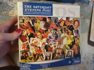 Norman Rockwell The Saturday Evening Post 1000 Piece Puzzle Romance Vintage Art