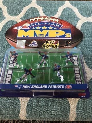 England Patriots All Star Mvp 1997 Nfl Play Footlball 5 Poseable Figures