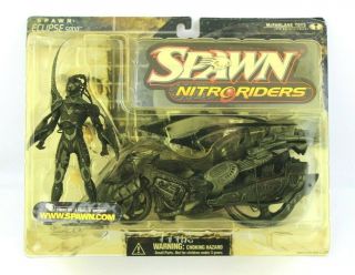 Mcfarlane Toys Spawn Nitro Riders Eclipse 5000 Action Figure W/ Motorcycle