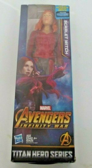 2017 Marvel Avengers Infinity War Scarlet Witch Titan Hero Series 12 " Figure