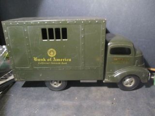 Smith Miller Gmc Bank Of America Green Armored Toy Truck Smitty Toys W8 Pz