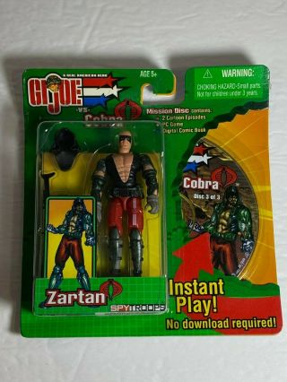 2003 Gi Joe Vs Cobra Spy Troops Moc 3.  75 " Zartan Figure W/ Mission Disc 3