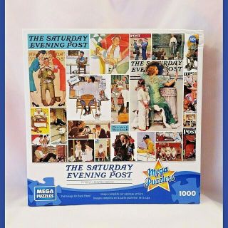 The Saturday Evening Post Norman Rockwell 1000 Piece Puzzle 2013 Nos