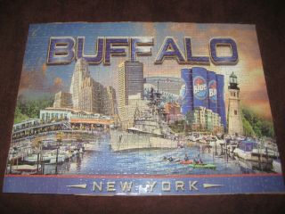 Buffalo York Waterfront Matted 500 Pc Jigsaw Puzzle