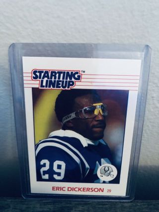 1988 Kenner Starting Lineup Slu Eric Dickerson Indianapolis Colts Rookie Card